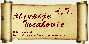 Alimpije Tucaković vizit kartica